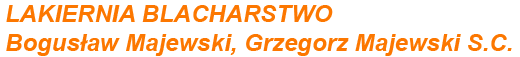 Majewscy B.G. Lakiernictwo, blacharstwo Logo